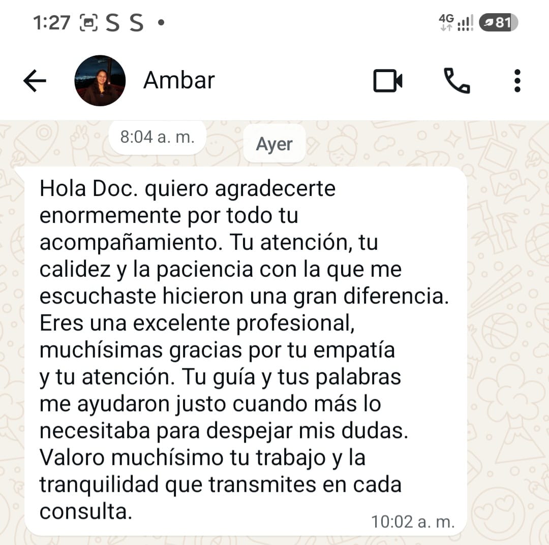 Testimonio de Ambar, madre acompañada por Sandra Pereira